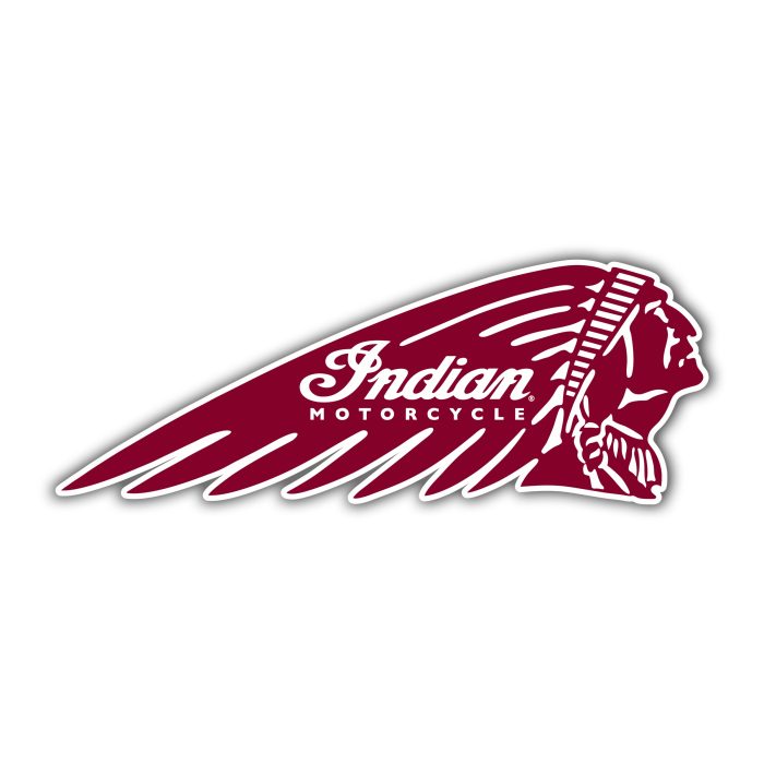 Indian Motorcycles Full Color Vinyl Decal- Custom Size