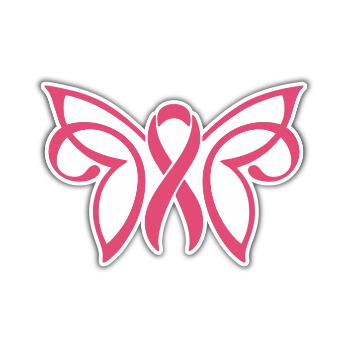 Breast Cancer Awareness Full Color Vinyl Decal - Custom Size (Copy)