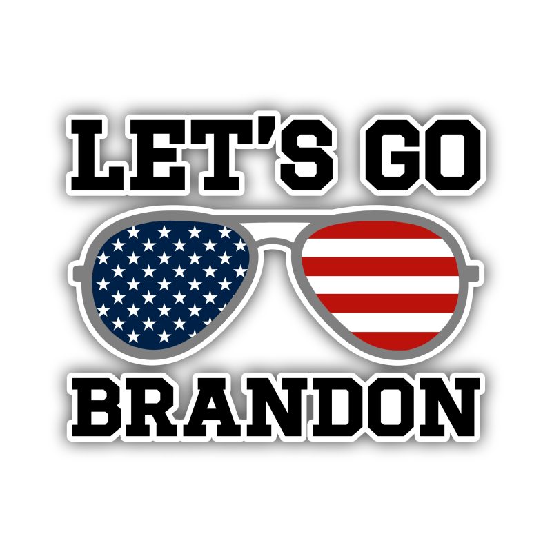 Let's Go Brandon Full Color Vinyl Decal - Custom Size