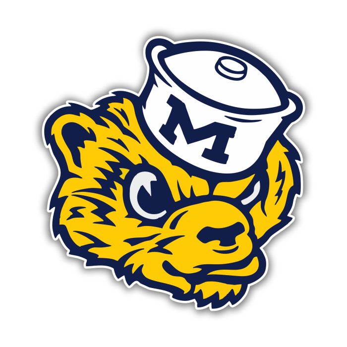Michigan Wolverines Full Color Vinyl Decal - Custom Size