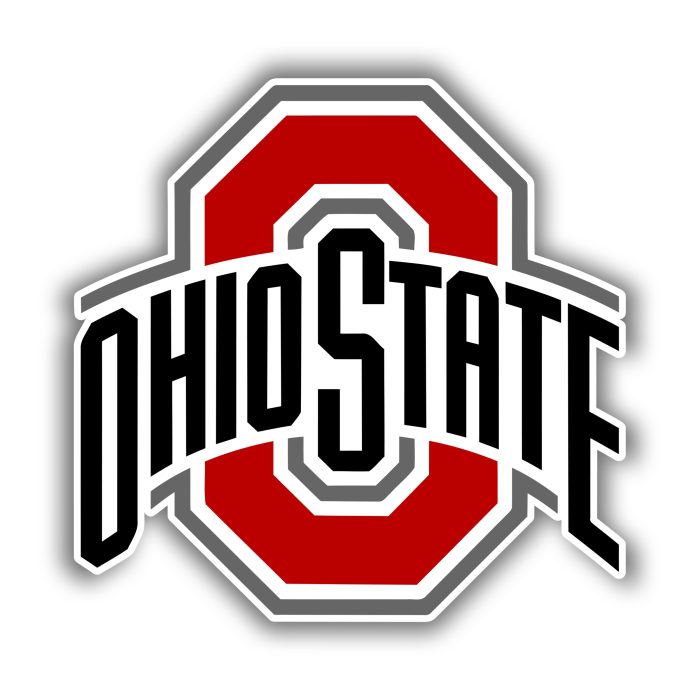 Ohio State Buckeyes - Red And Black Ohio State - Temporary Tattoo