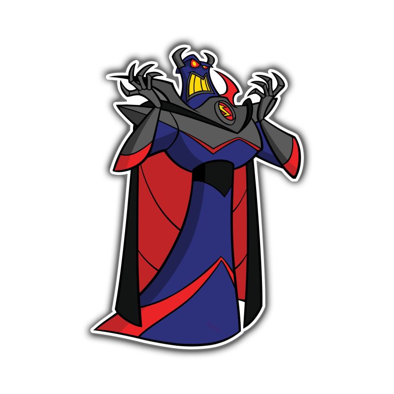 Toy Story Emperor Zurg Full Color Vinyl Sticker - Custom Size