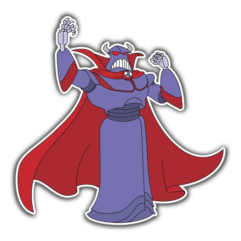 Toy Story Emperor Zurg Full Color Vinyl Sticker - Custom Size