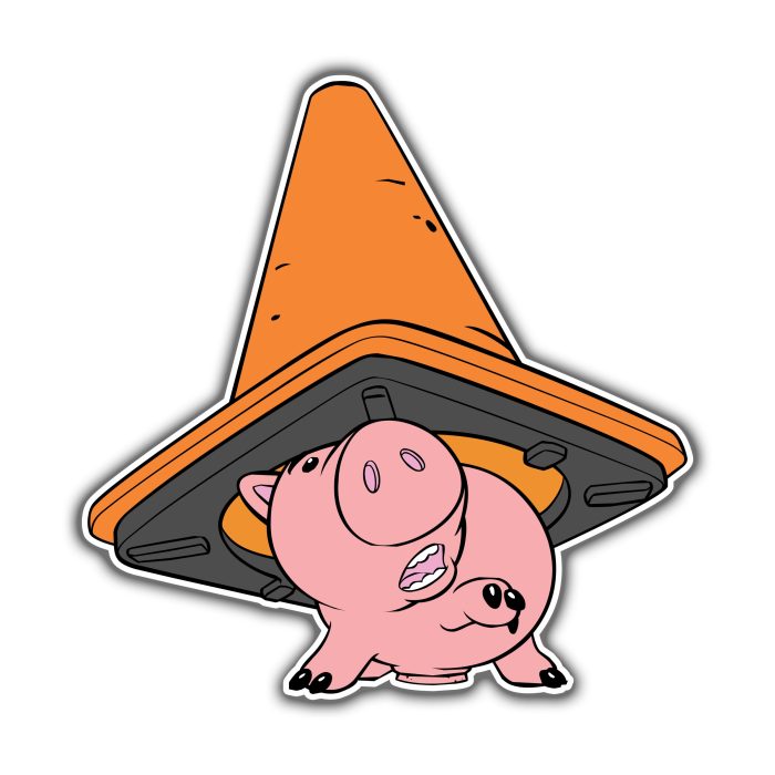 Toy Story Hamm Full Color Vinyl Sticker - Custom Size
