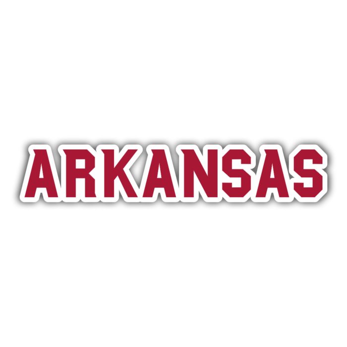 Arkansas Razorbacks Full Color Vinyl Decal - Custom Size