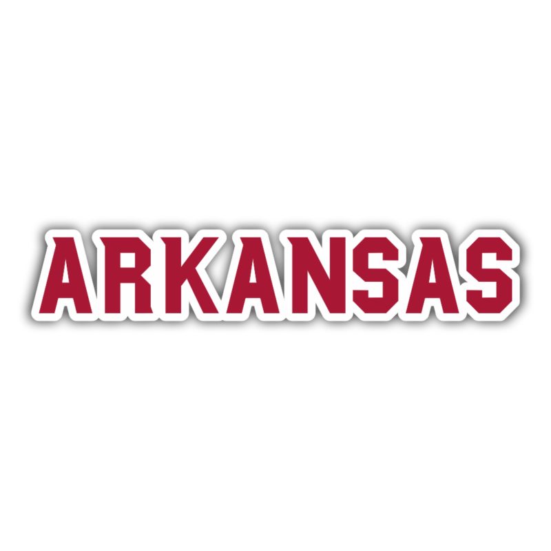 Arkansas Razorbacks Full Color Vinyl Decal - Custom Size
