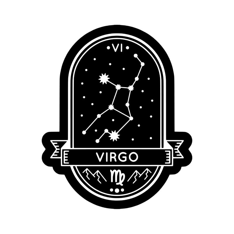 Virgo Horoscope Vinyl Decal - Custom Size