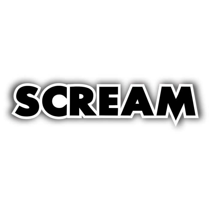 Scream - Full Color Vinyl Decal - Custom Size