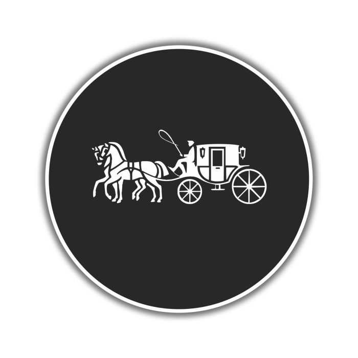 Coach - Black - Full Color Vinyl Sticker - Custom Size