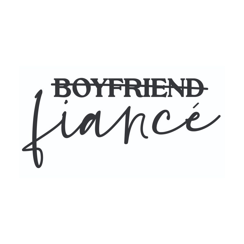 Boyfriend - Fiancé - Vinyl Decal - Custom Size