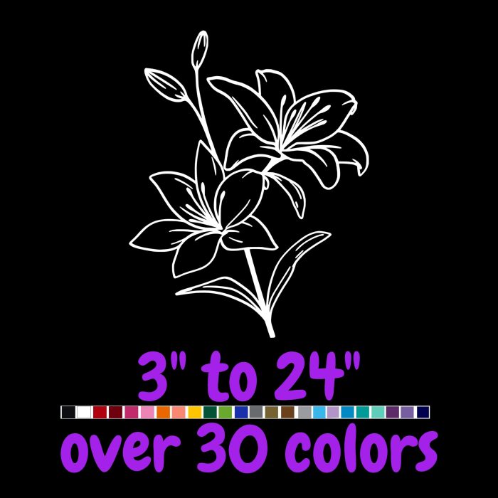 Nature Vinyl Decal - Custom Size