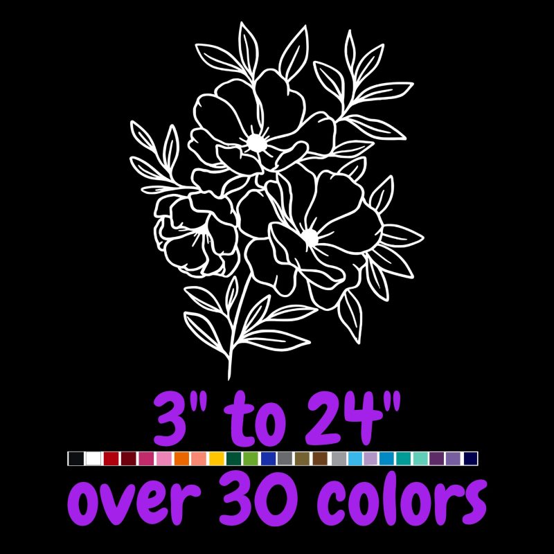 Nature Vinyl Decal - Custom Size
