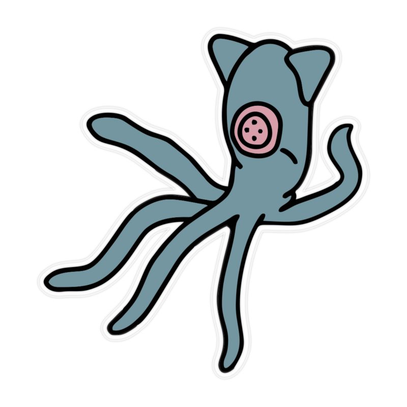 Coraline - Squid- Full Color Vinyl Sticker - Custom Size