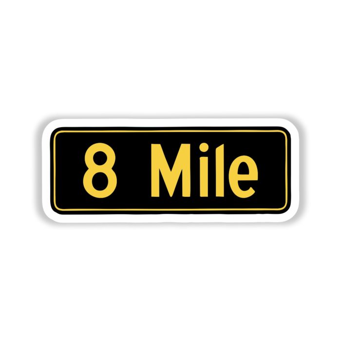 Eminem - 8 Mile - Full Color Vinyl Sticker - Custom Size