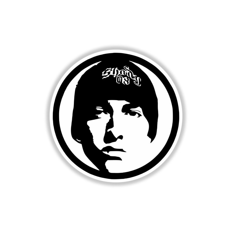 Eminem - Circle - Full Color Vinyl Sticker - Custom Size