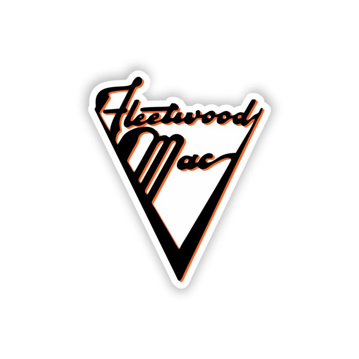 Fleetwood Mac - Name 2 - Full Color Vinyl Sticker - Custom Size