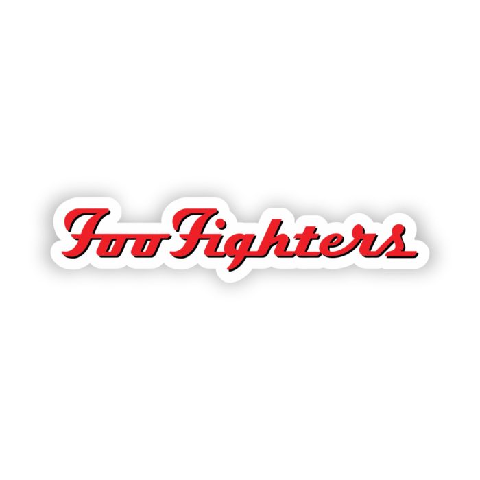 Foo Fighters - Name- Full Color Vinyl Sticker - Custom Size