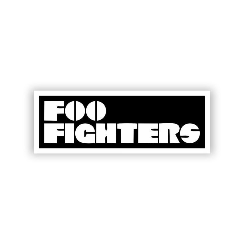Foo Fighters - Name 2 - Full Color Vinyl Sticker - Custom Size