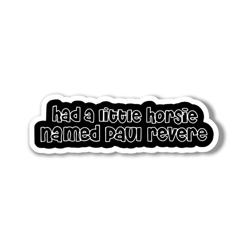 Beastie Boys - Paul Revere - Full Color Vinyl Sticker - Custom Size