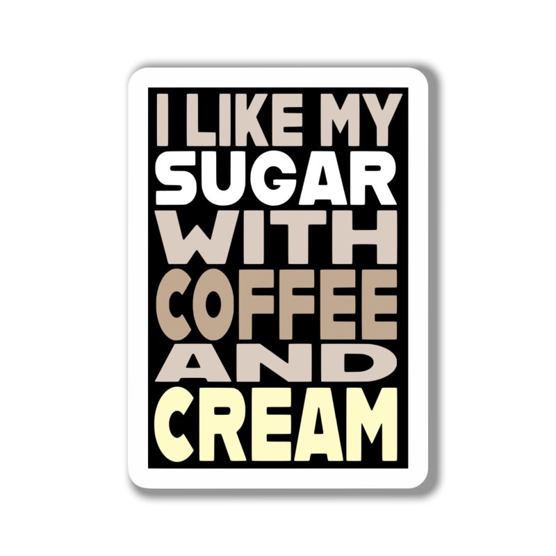 Beastie Boys - I Like My Sugar With Coffee And Cream - Full Color Vinyl Sticker - Custom Size
