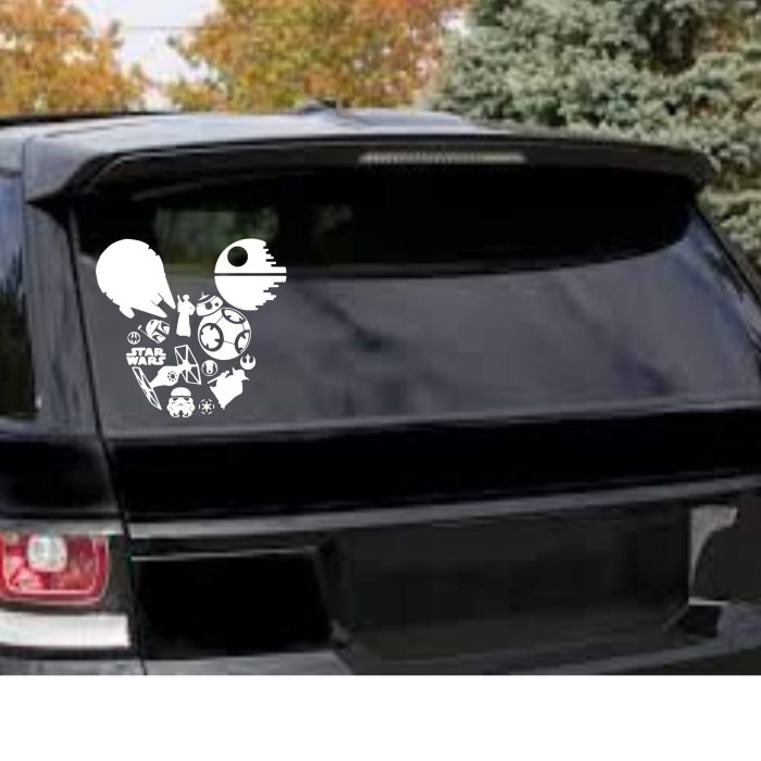 Mickey Mouse Star Wars Vinyl Decal - Custom Size - Image 8