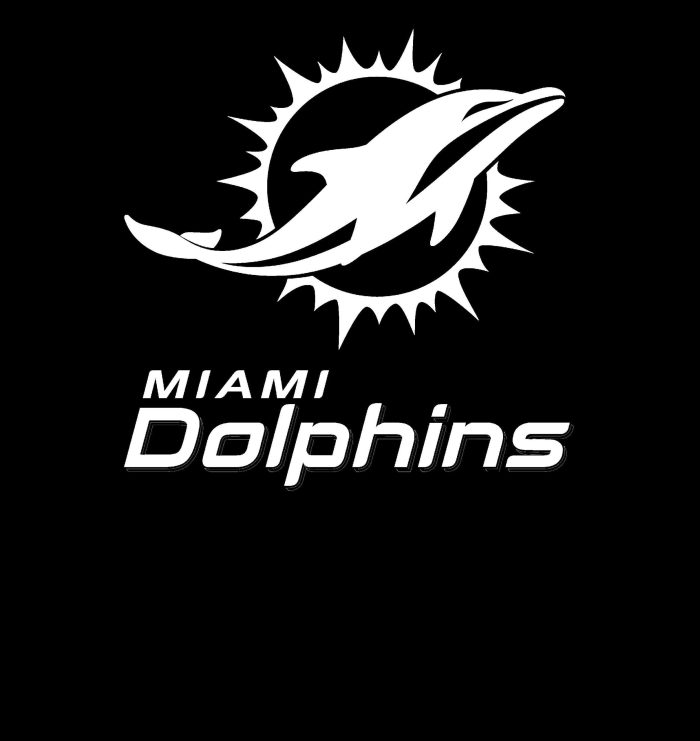 Miami Dolphins Vinyl Decal - Custom Size - Image 8