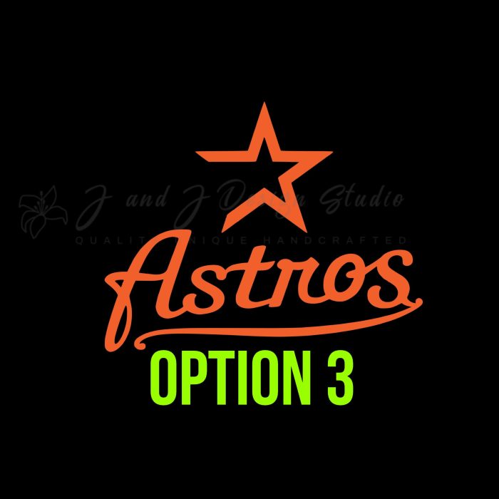 Houston Astros Vinyl Decal - Custom Size - Image 10