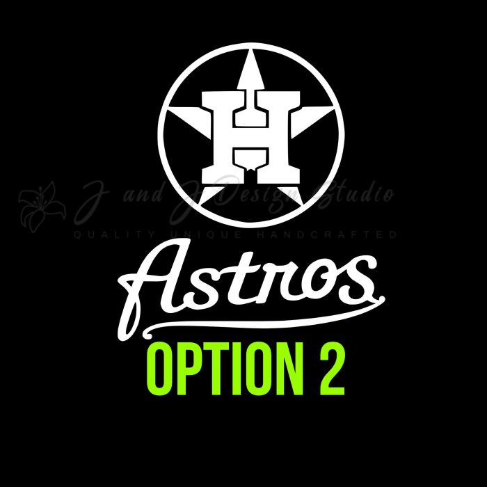 Houston Astros Vinyl Decal - Custom Size - Image 9