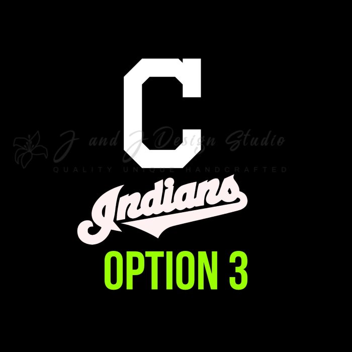 Cleveland Indians Vinyl Decal - Custom Size - Image 10