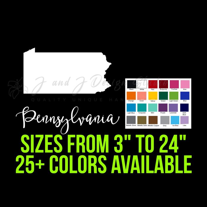 State of Pennsylvania - Custom Size