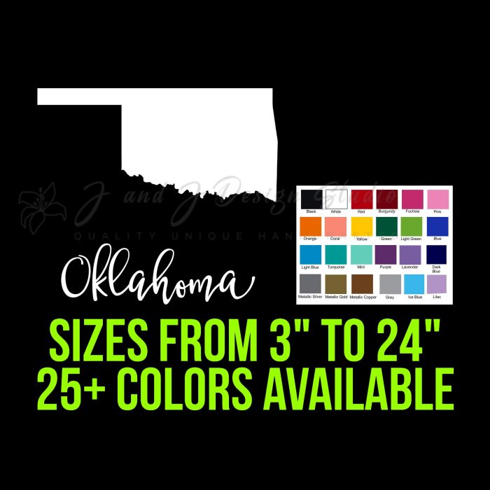 State of Oklahoma - Custom Size