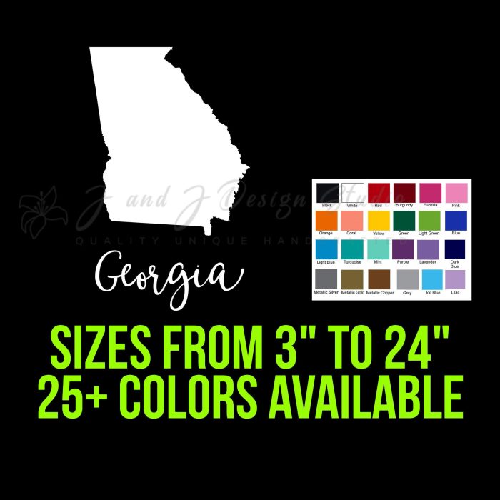 State of Georgia - Custom Size