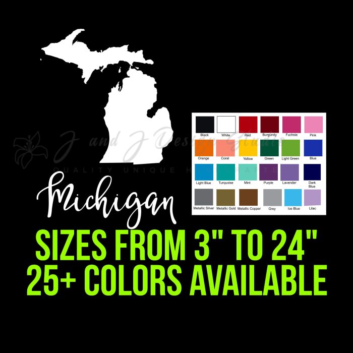State of Michigan - Custom Size