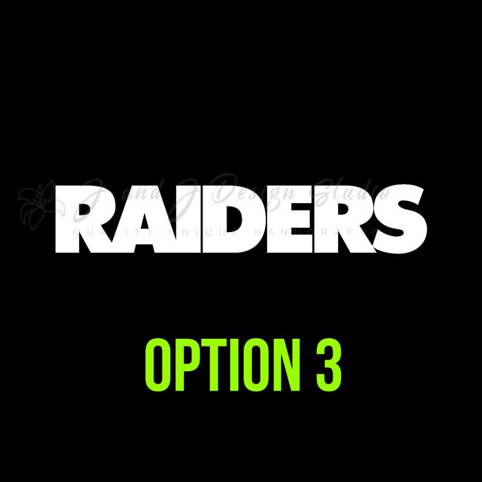 Las Vegas Raiders Vinyl Decal - Custom Size - Image 10