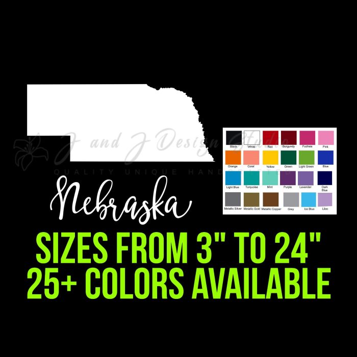State of Nebraska - Custom Size