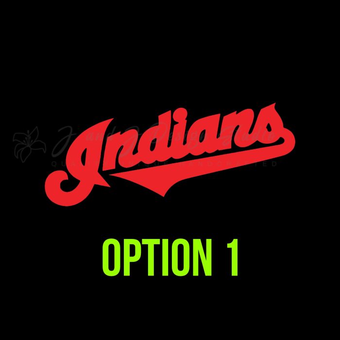 Cleveland Indians Vinyl Decal - Custom Size - Image 8
