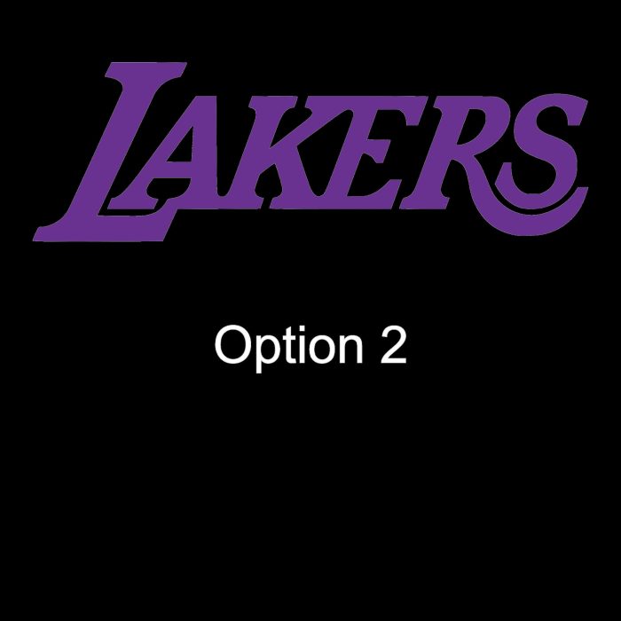 Los Angeles Lakers Vinyl Decal - Custom Size - Image 9
