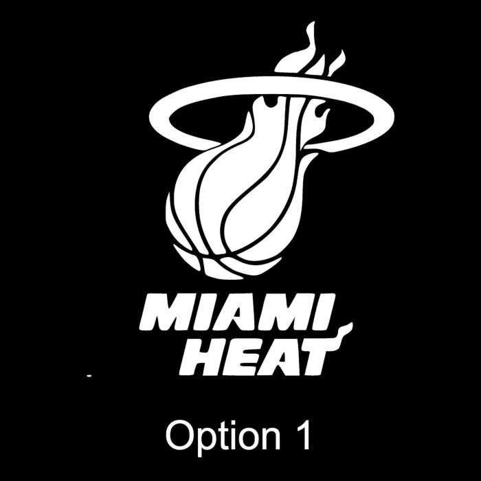 Miami Heat Vinyl Decal - Custom Size - Image 8