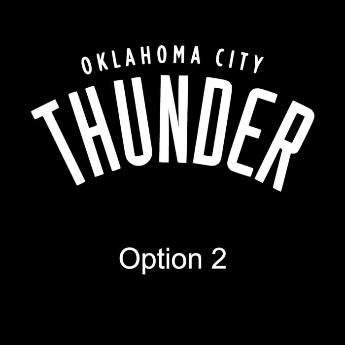 Oklahoma City Thunder Vinyl Decal - Custom Size - Image 9