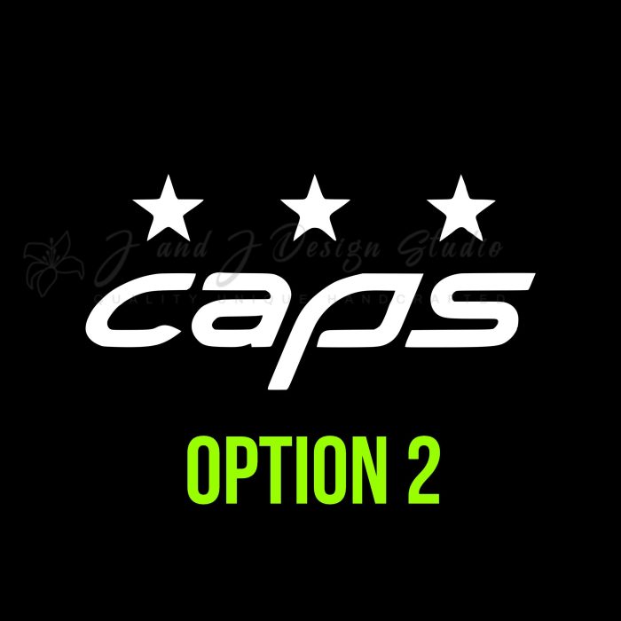 Washington Capitals Vinyl Decal - Custom Size - Image 9