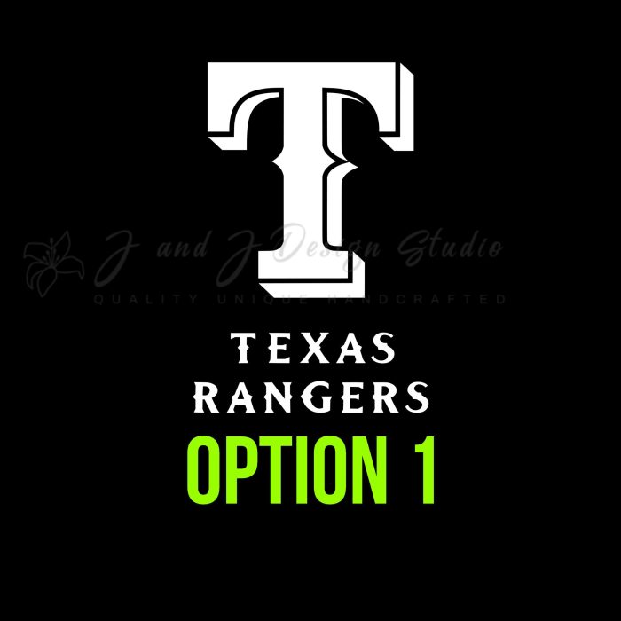Texas Rangers Vinyl Decal - Custom Size - Image 8