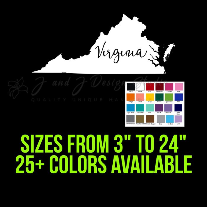 State of Virginia - Custom Size