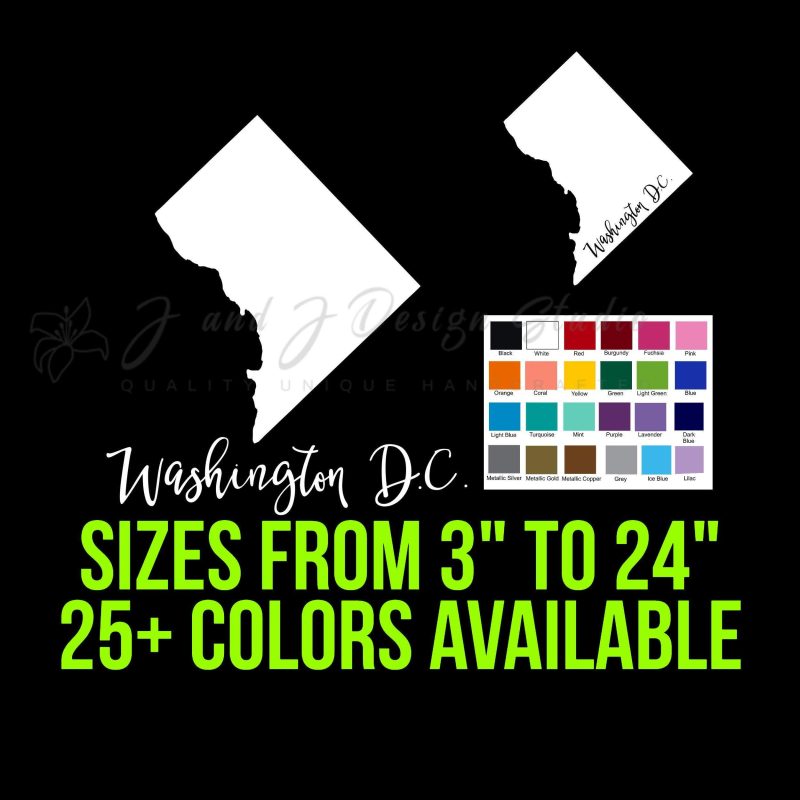 State of Washington D.C. - Custom Size