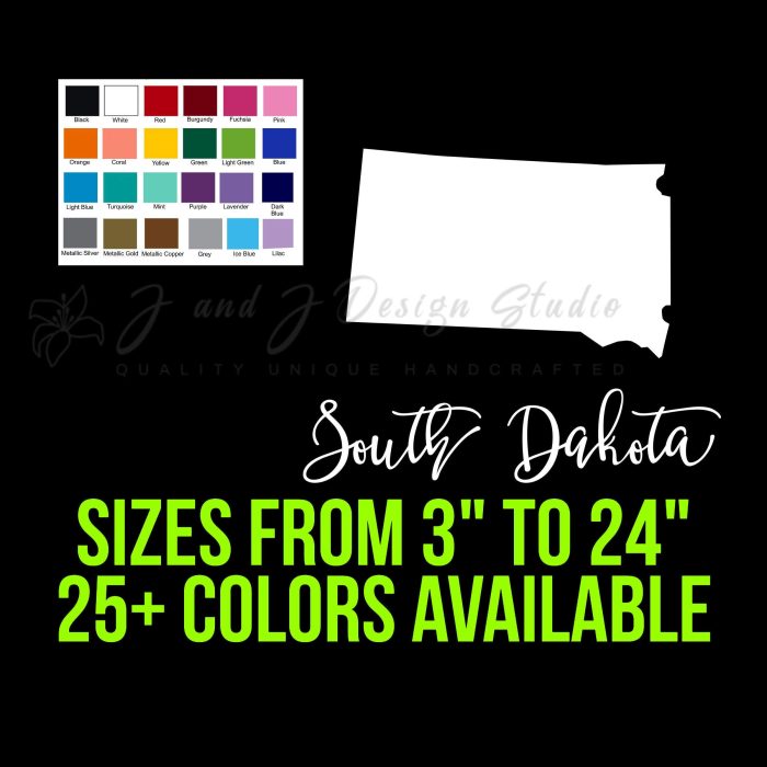 State of South Dakota - Custom Size