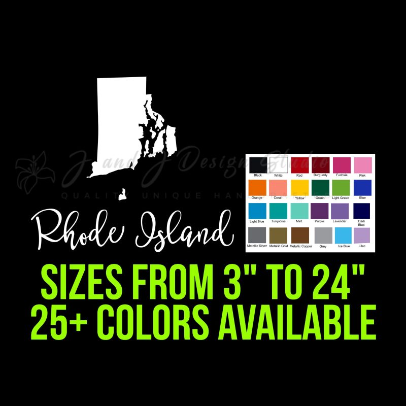 State of Rhode Island - Custom Size