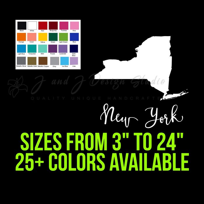 State of New York - Custom Size