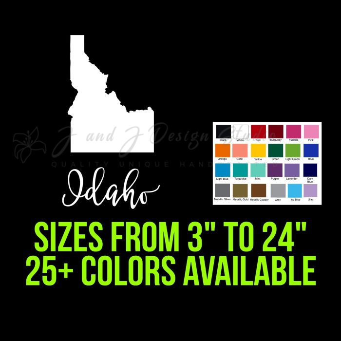 State of Idaho - Custom Size