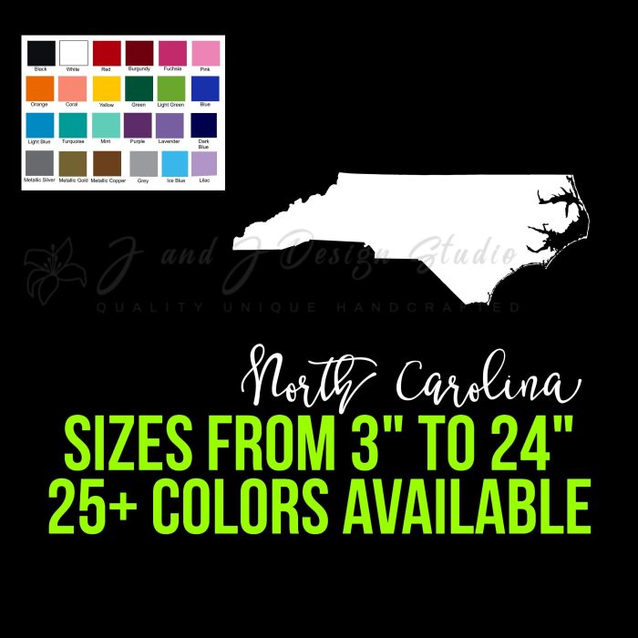 State of North Carolina - Custom Size