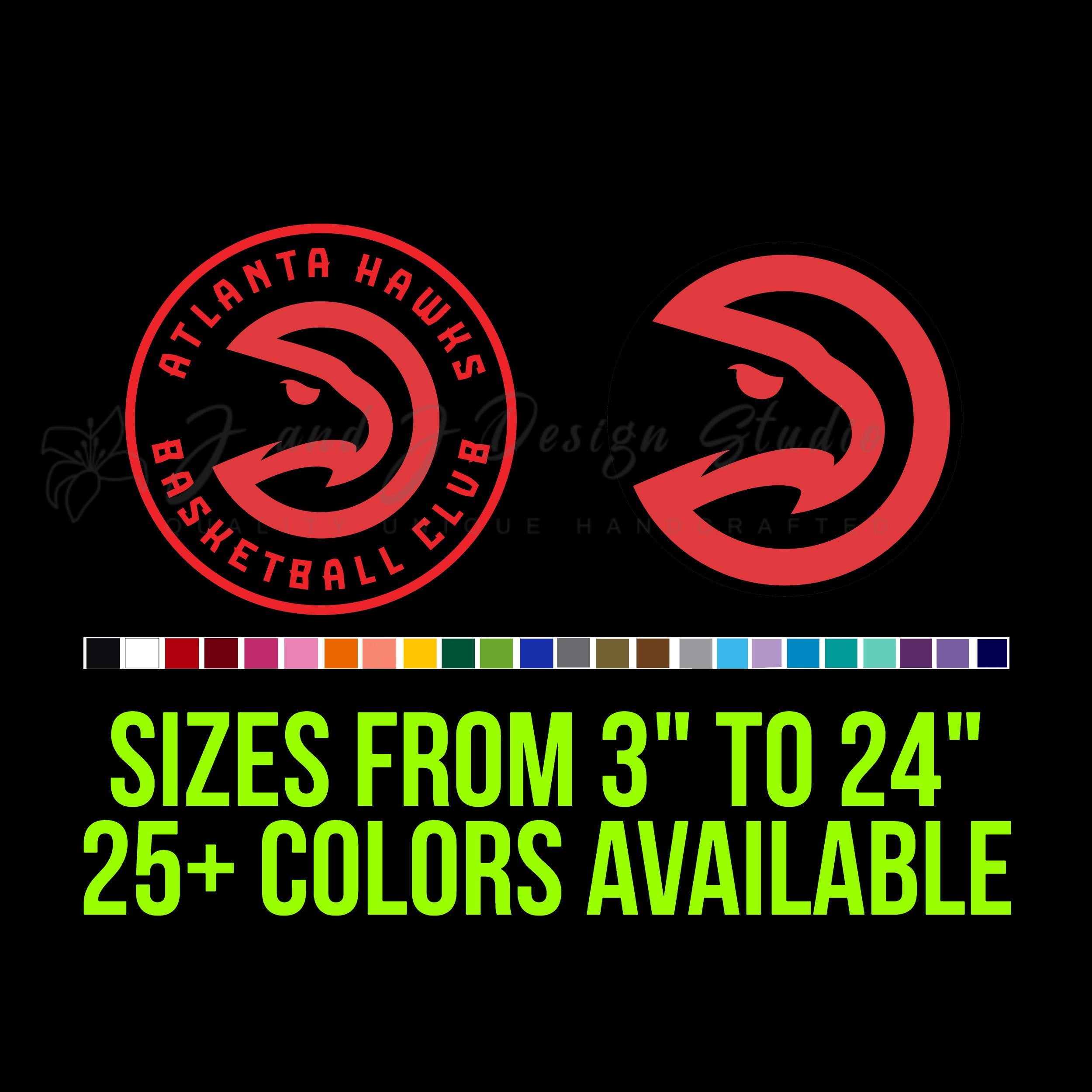 Atlanta Hawks Vinyl Decal - Custom Size