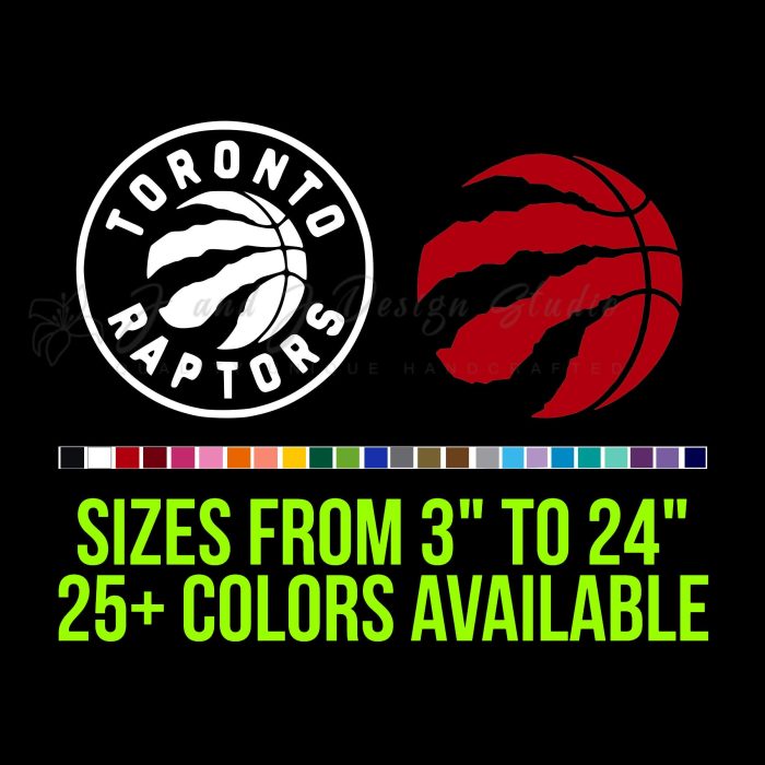 Toronto Raptors Vinyl Decal - Custom Size